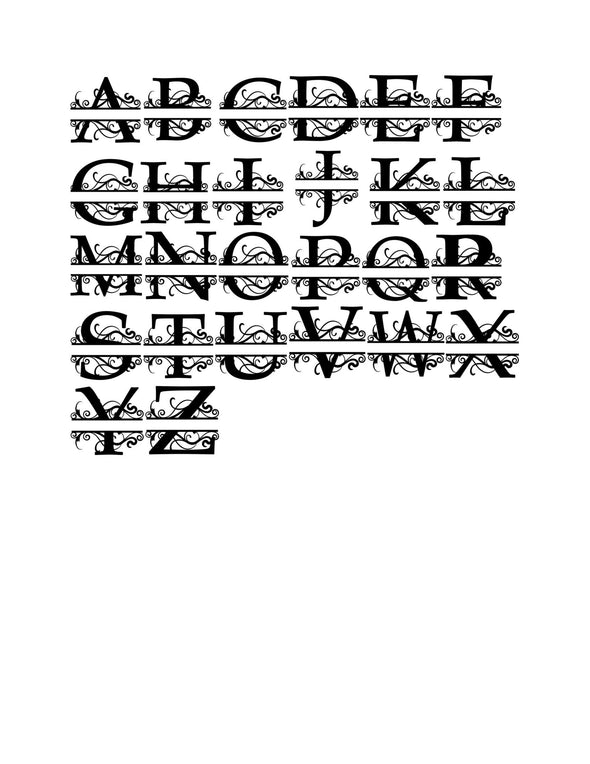 Fancy monogram