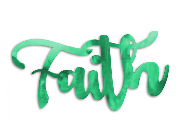 Faith Steel Home Decor Sign