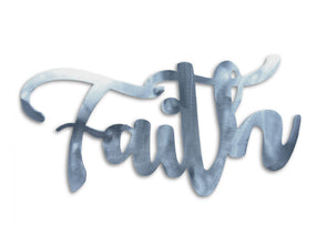 FAITH Steel Home Decor Sign