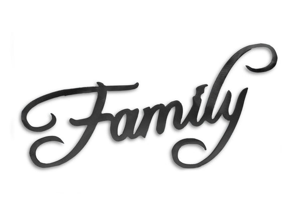 FAMILY Steel Home Decor Sign
