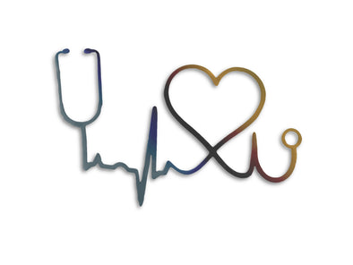 Metal Nurse, Faith, love wall art