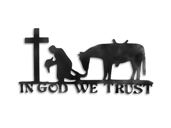 Metal cowboy In God we trust