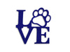 Metal Love Paw Metal Decor
