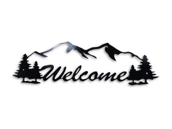 WELCOME Steel Home Decor Sign